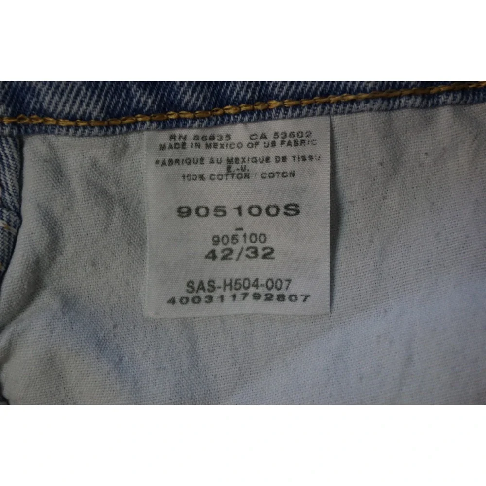 Cabelas Roughneck Men's 42x32 Light Wash Denim Jeans‎ Relaxed Fit Workwear